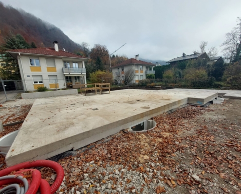 Wohnbau Einfamilienhaus Schloßstraße Bauausführung RF Bau aus Abtenau