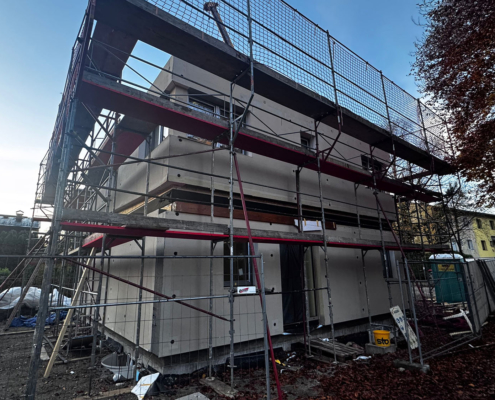 Wohnbau Einfamilienhaus Schloßstraße Bauausführung RF Bau aus Abtenau