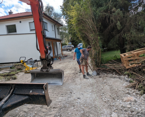 Wohnbau Einfamilienhaus Schloßstraße Bauausführung RF Bau aus Abtenau